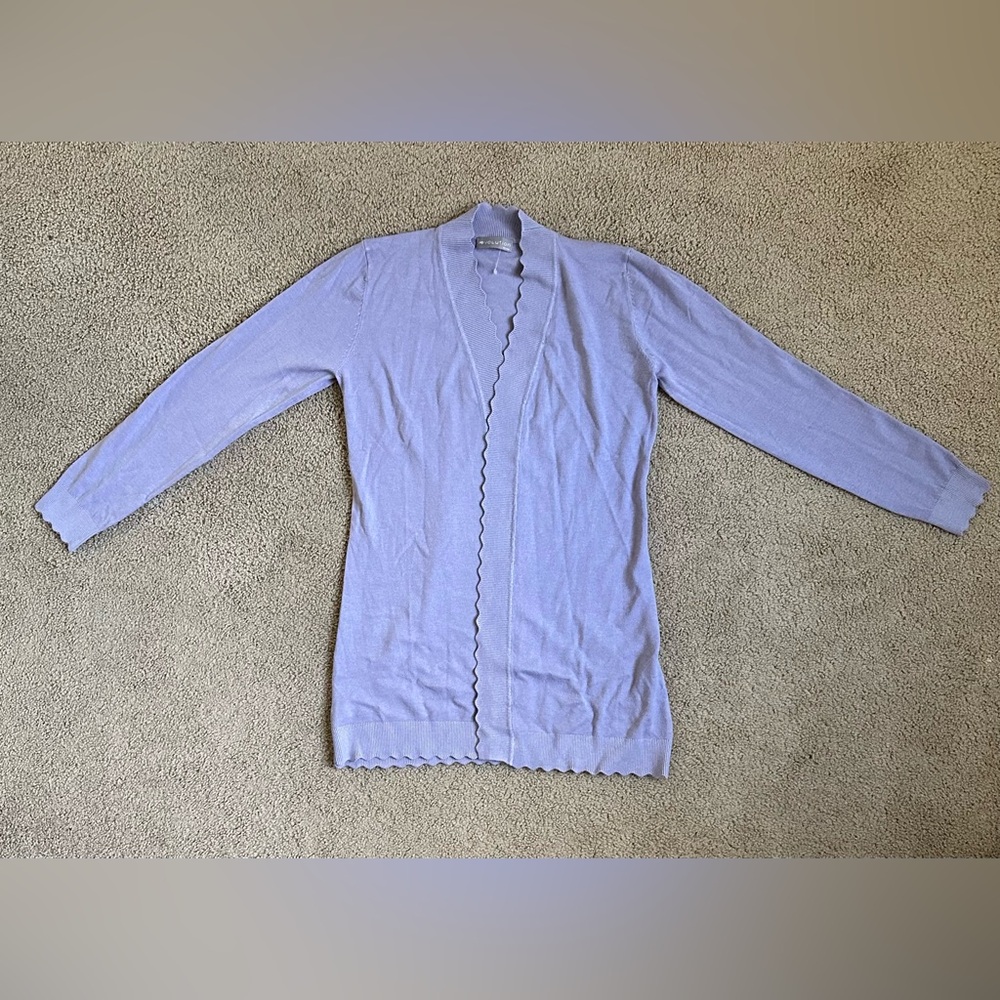 NWOT Evolution by Cyrus Purple Lavender Cardigan ~ size SP